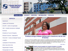 Tablet Screenshot of cohabsantista.com.br